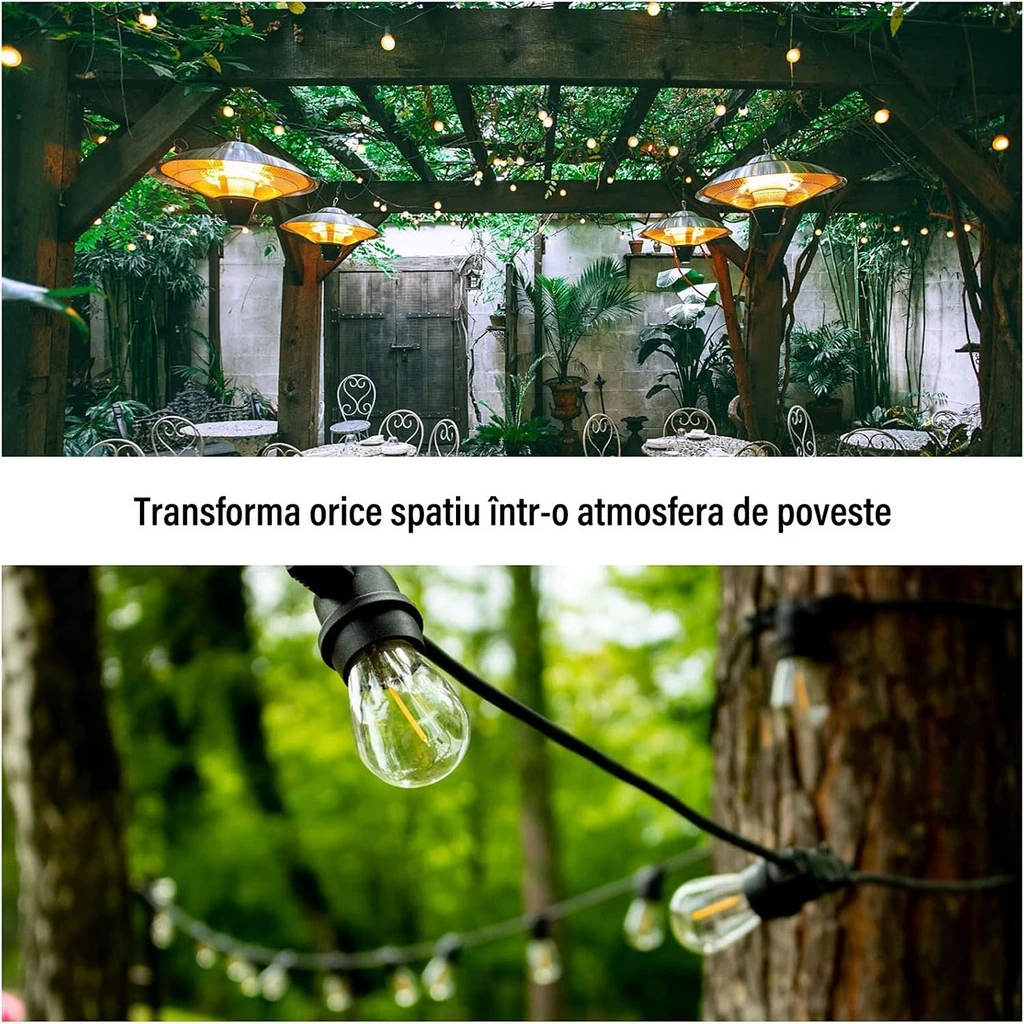 String light and 2 bulb set