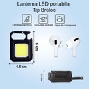 30 LED Keychain Pocket flashlight, USB Type C charging, for outdoor, camping, mountaineering, Cycling
