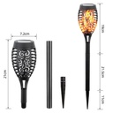 Solar panel torch 12 LEDs for garden