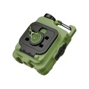 Mini Keychain Pocket Flashlight, USB Type C Charging, Multifunctional, for Outdoor, Camping, Mountain, Cycling, 6.1 x 5 x 2.5 cm, Strong Light, Green Color