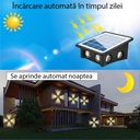 Solar lamp 8 LEDs, IP65, 3 colors 6500k, 4000k, 3000k
