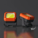 LED Flashlight Keychain, 5 Lighting Modes, USB Type C Charging, 5W, IPX5, 500 lm, COB, Orange