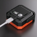 LED Flashlight Keychain, 5 Lighting Modes, USB Type C Charging, 5W, IPX5, 500 lm, COB, Orange