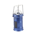 Camping LED lantern, 6 LEDs, 1 W, RGB and cold white light, Blue
