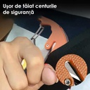 Multifunctional Keychain Flashlight, Model W5147 with Lighter, Whistle, Screwdriver and Bottle Opener, USB Charging, Black/Orange