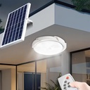Solar Ceiling Light LED, 25W, diameter 145MM, with remote control, extension cord length 4.6 m, cool white 6500k