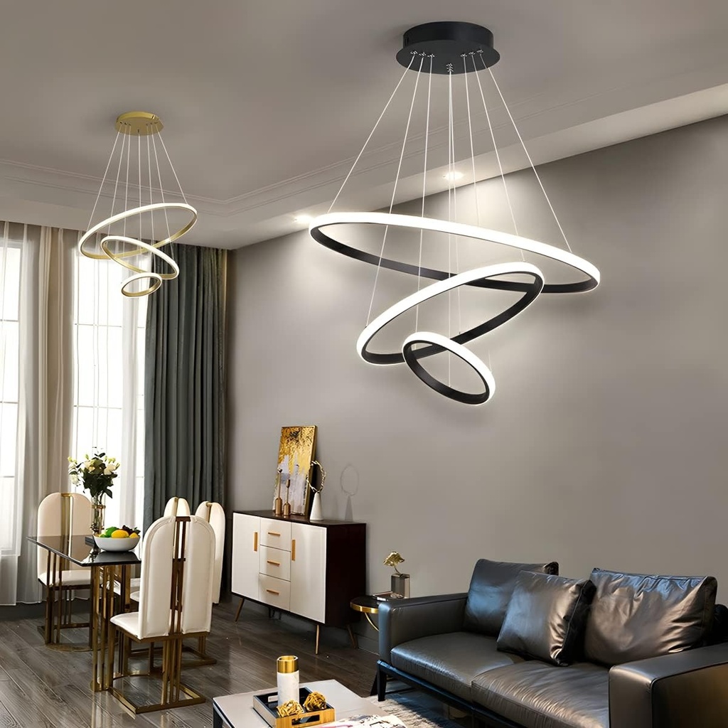 LED Chandelier, Comely, Aluminum, 220V, 76W, Black 