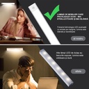 Night Buddy Smart LED Lamp: Portable, motion and hand sensor, 3 color temperature, adjustable intensity, battery-powered, Aluminum, 2 modes, 30cm, Silver