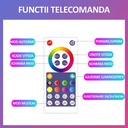 Flexible RGBIC Neon Led Strip, 3M length, app control, multiple functions, color palette, music synchronization, multiple modes, IP67, Alexa and Google voice control, timer, adjustable brightness, adjustable speed, remote control