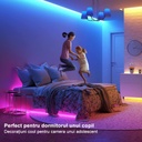 5M 5050 RGB LED Strip – 60 LED/m, Self-Adhesive, Bluetooth, App & Remote Control, Music Mode, Timer