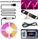 5M 5050 RGB LED Strip – 60 LED/m, Self-Adhesive, Bluetooth, App & Remote Control, Music Mode, Timer