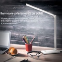 LED Desk Lamp, Eye Protection, 10 Intensity Levels, 5 Color Temperatures 3000k-5500k, Foldable, No Flicker, Aluminum, Wireless Phone Charging, Silver