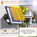 Solar lamp 6 LEDs, IP65, 3 colors 6500k, 4000k, 3000k