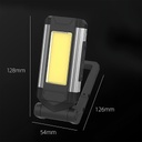 Portable LED COB Flashlight K011 – Powerful Brightness, Compact Design, Silver