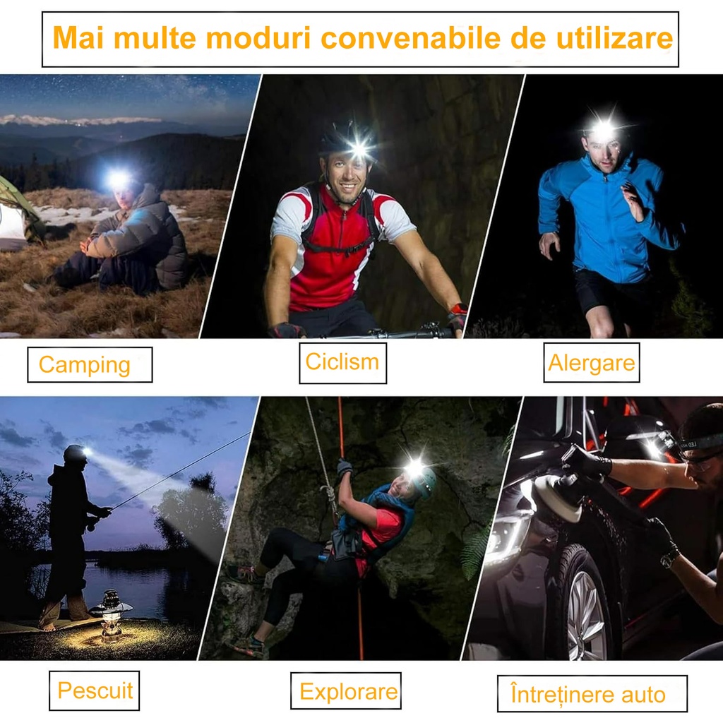 Headlamp, 3x Cree LED, Aluminum, 3000 Lumens + 2 Batteries