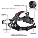 Headlamp, 3x Cree LED, Aluminum, 3000 Lumens + 2 Batteries