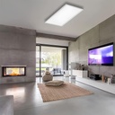 LED panel 30x120 cm, 60W, Eco model, White frame, 3500k, recessed frame/White