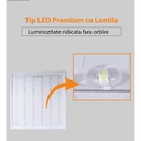 LED panel 60x120 cm, 96W, Eco model, White frame, 6500k, recessed frame/white