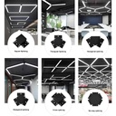 Office LED Ceiling Light 120x30x5.5cm, 80W, Premium Model, Rectangular, Black, 4500k
