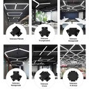 Office LED ceiling light 120x30x5.5cm, 80W, Premium Model, Rectangular, Black, 6500k