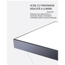 LED Ceiling Light 48W, Full Square, 60cm, 6500k, Black