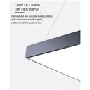 LED Ceiling Light 48W, Full Square, 60cm, 6500k, Black