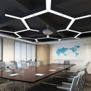 Suspended LED ceiling light 48W, Y shape, 60 cm, 6500k, Black