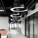 Suspended LED ceiling light 48W, Form C, 60 cm, 6500k, Black