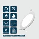 Recessed round spot LED 18W, 6500k, White, Encapsulated