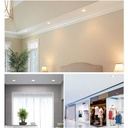 Recessed round spot LED 18W, 3500k, White, Encapsulated