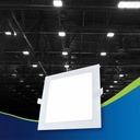 Spot LED 18W recessed square, 3500k, White, Encapsulated