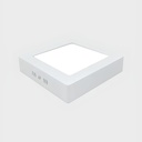 Square LED Ceiling light 6W, 11cm, 3500k, White, applied