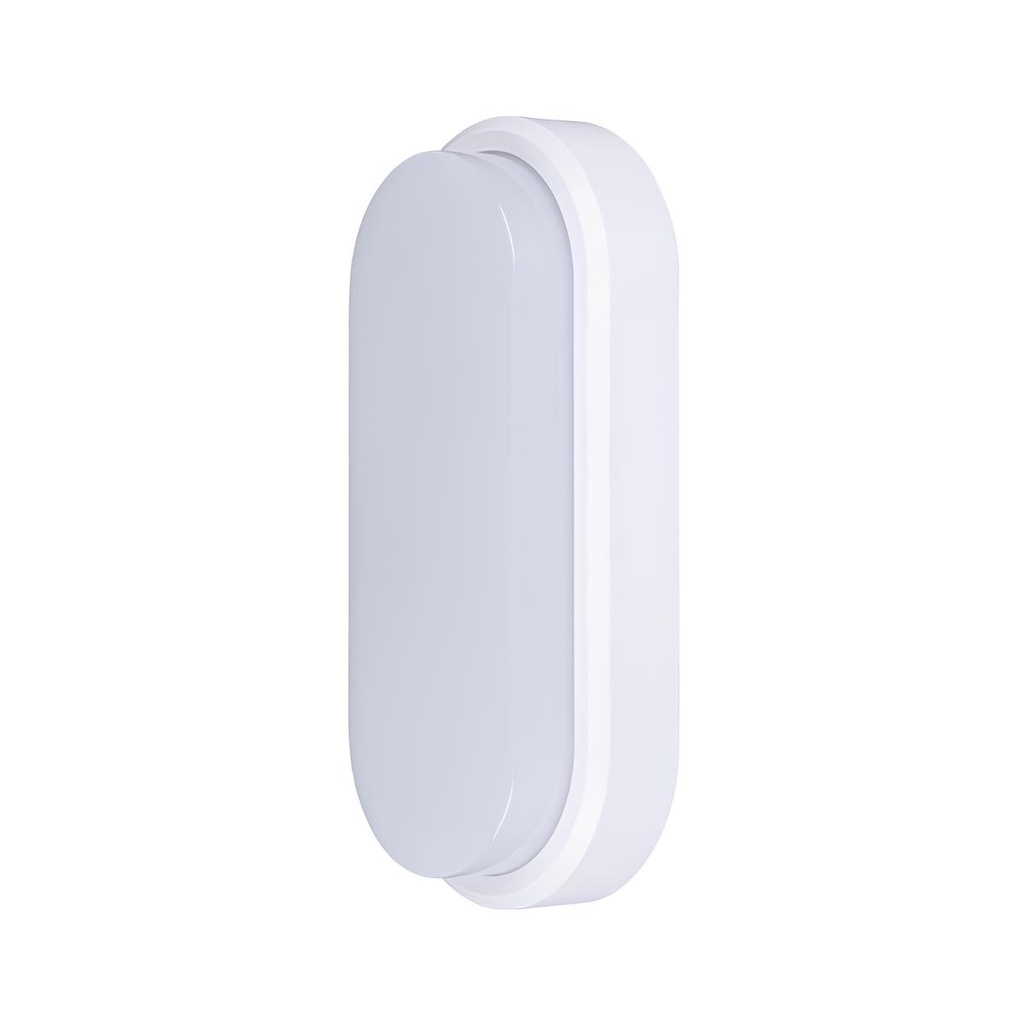 LED wall light 20W Oval Exterior, 4000k, White, Applied outdoors