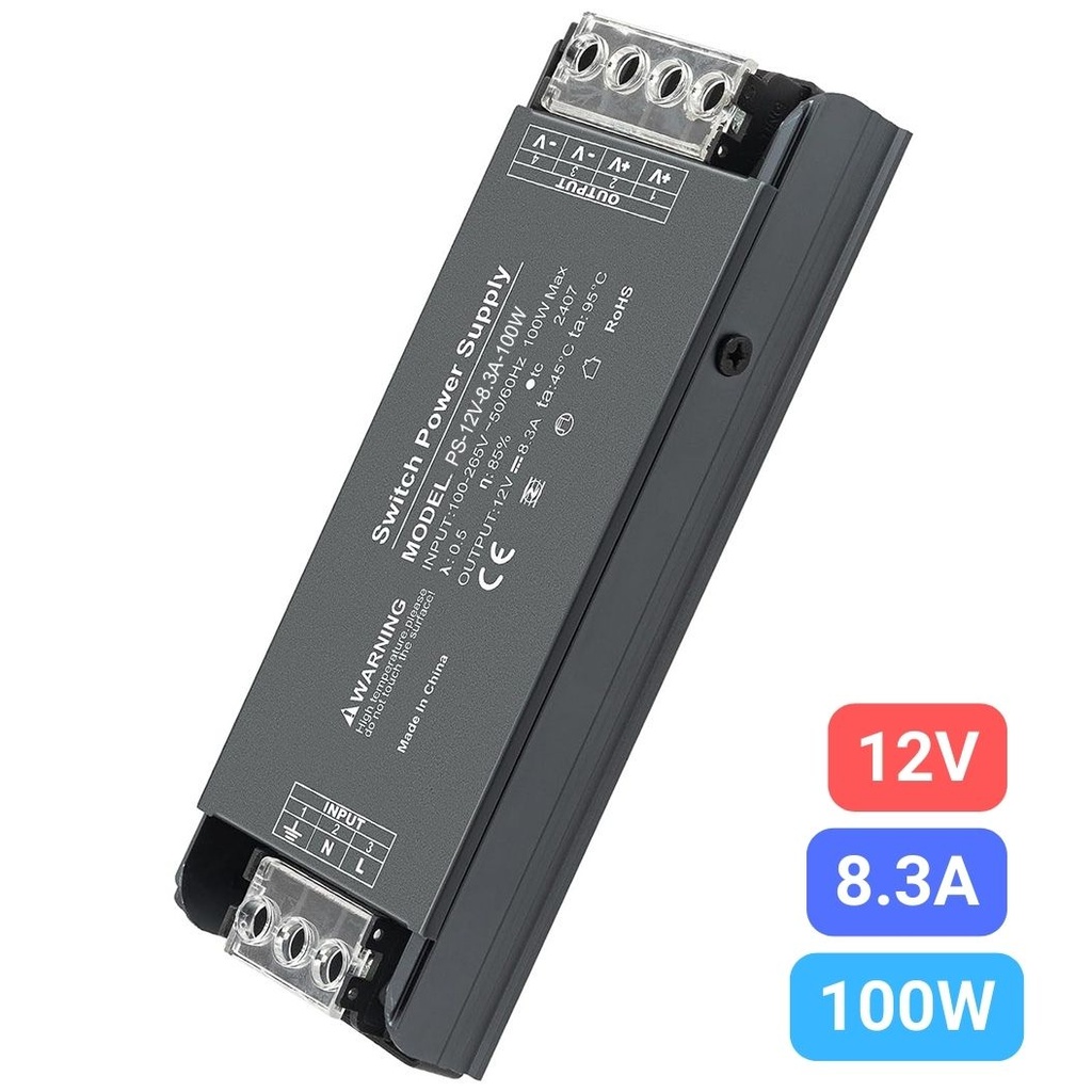 Switching Power Supply Premium 12V, 8.3A, 100W