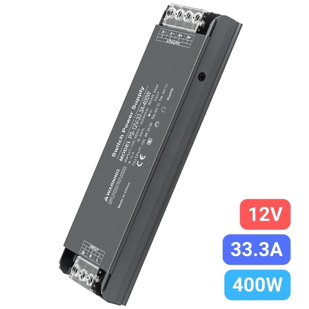Premium Power Supply 12V, 33.3A, 400W
