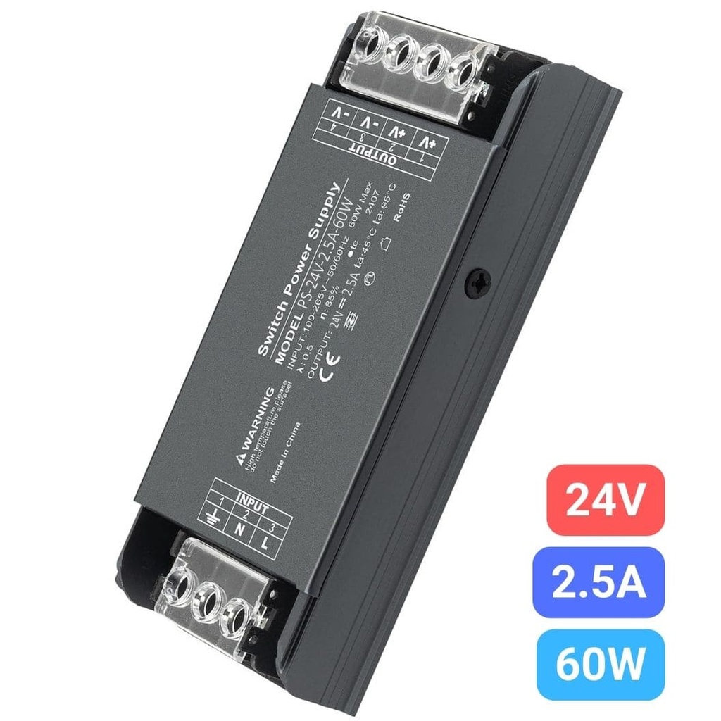 Switching Power Supply Premium 24V, 2.5A, 60W