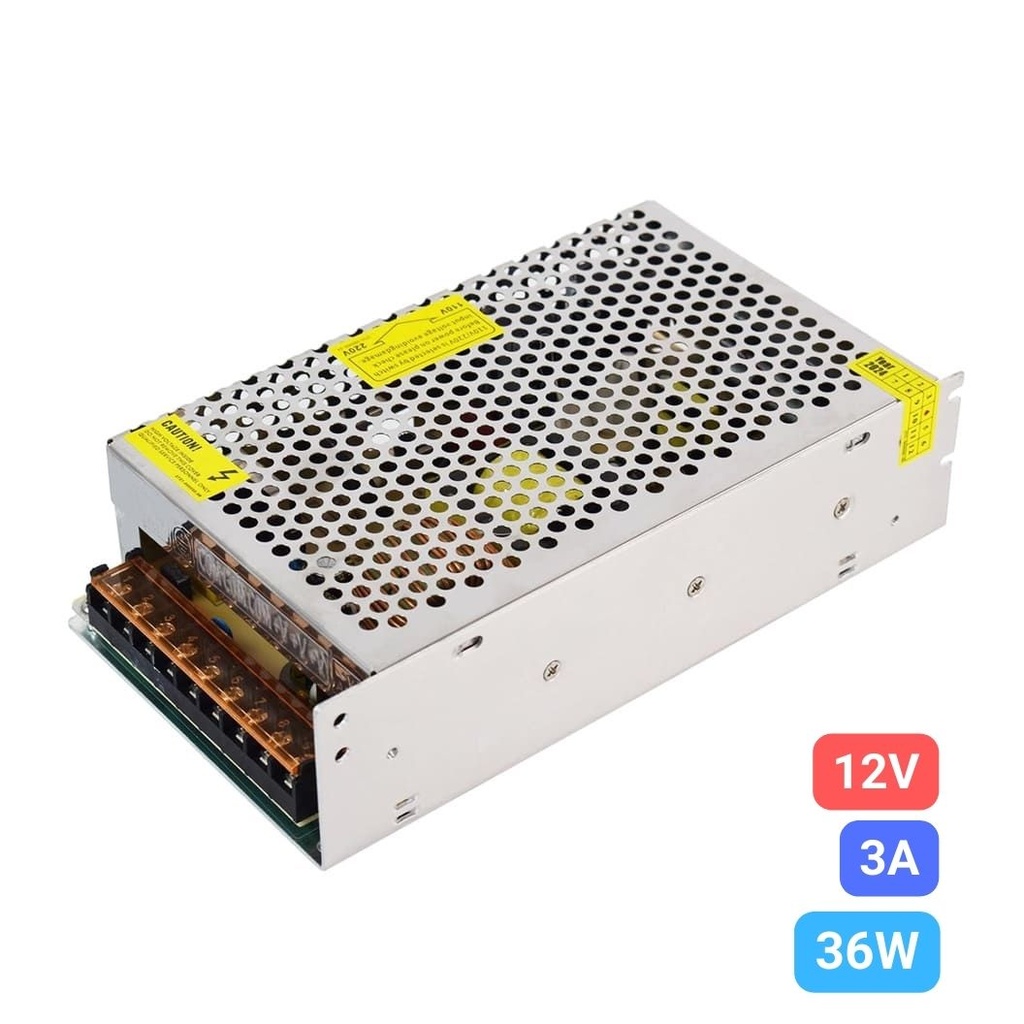 Switching Power Supply, IP20, 12V, 3A, 36W
