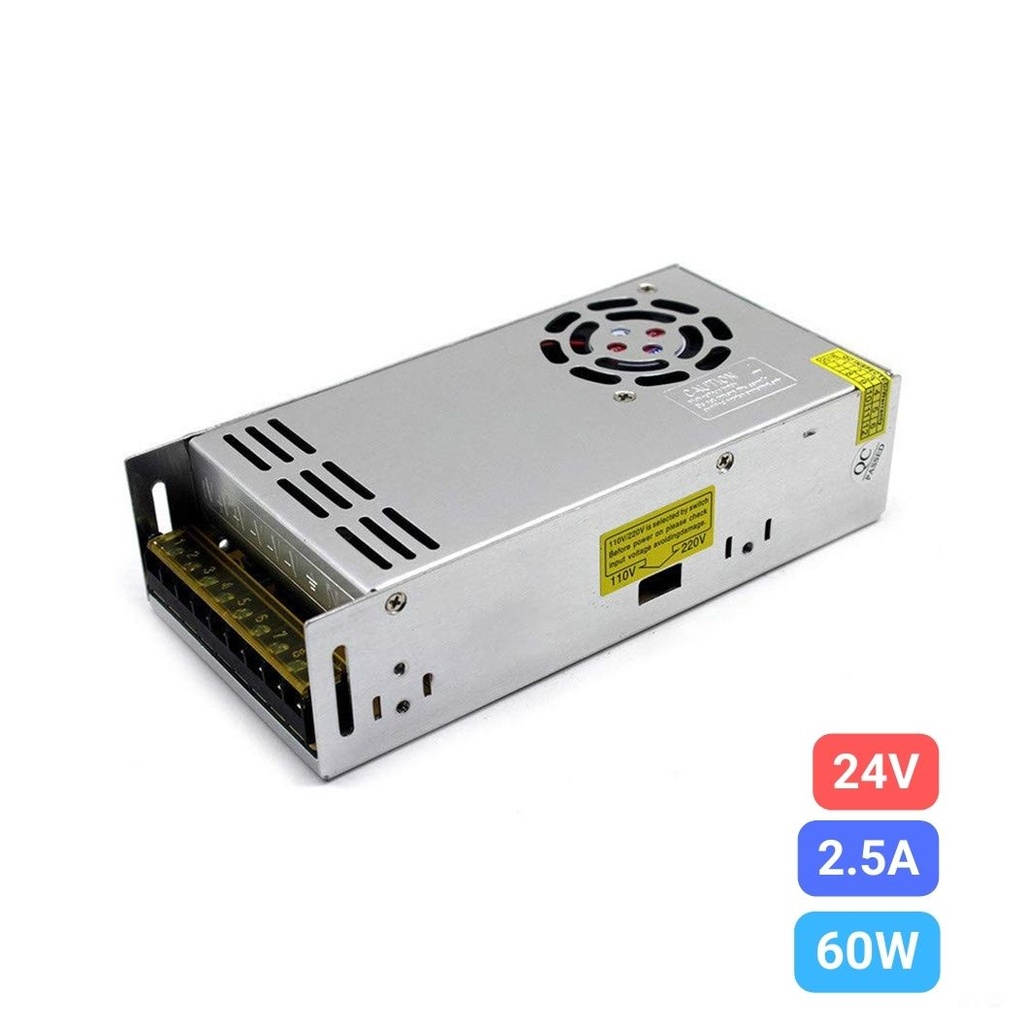 Switching Power Supply, IP20, 24V, 2.5A, 60W
