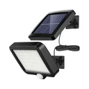 [LBZ-00176] Lampa Solara 56 LED SMD - Senzor Miscare, 3 Moduri de iluminare, Montaj Perete, Lumina Alb Rece, Neagra