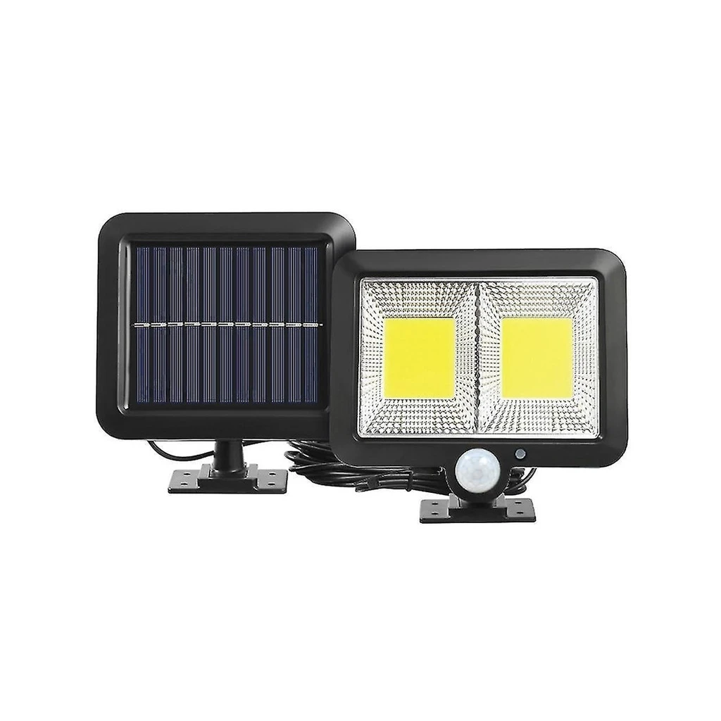 [LBZ-00178] Lampa Solara cu Senzor de Miscare, 108 LED COB, 2400lm, 3 Moduri de Iluminare, Lumina Alb Rece, IP65, Neagra
