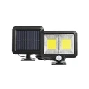 [LBZ-00178] Lampa Solara cu Senzor de Miscare, 108 LED COB, 2400lm, 3 Moduri de Iluminare, Lumina Alb Rece, IP65, Neagra