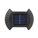 [LBZ-00186] Aplica solara LED bidirectionala exterior, design funda, 8 LED-uri, lumina alb cald 3500K, IP65, baterie 300 mAh, autonomie 8-10 ore