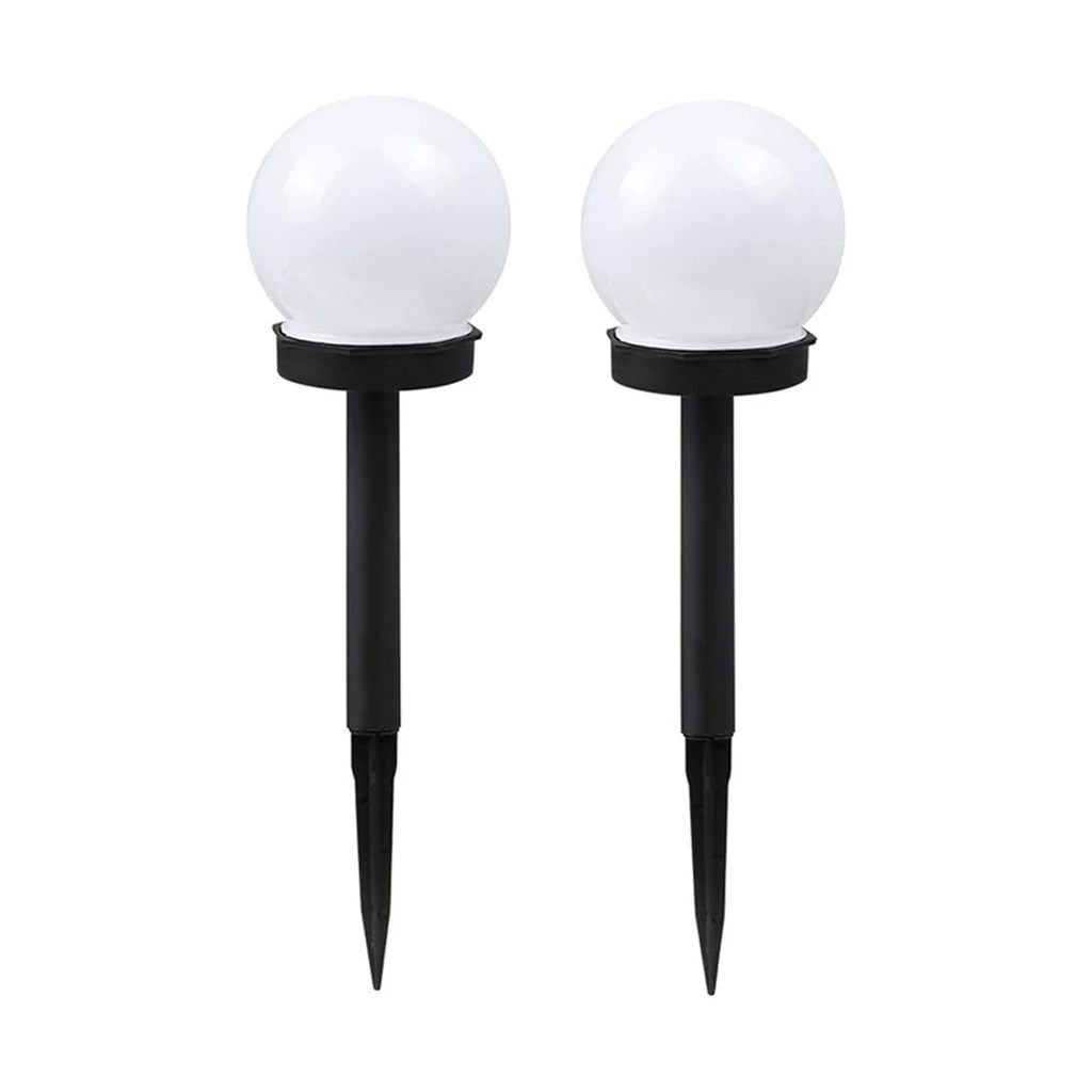 [LBZ-00192] Set 2 Lampi Solare LED Globuri, 10 cm, Lumini Multicolore pentru Gradina, Exterior