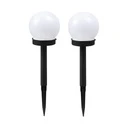 [LBZ-00192] Set 2 Lampi Solare LED Globuri, 10 cm, Lumini Multicolore pentru Gradina, Exterior