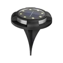 [LBZ-00197] Lampa Solara LED Spot pentru Gradina, 4 LED-uri Laterale Multicolore & 8 LED-uri Principale Alba Rece, IP65, Material ABS, Baterie 2V 700mAh, 11x13.5 cm, Neagra