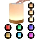 [LBZ-00201] Lampa de Veghe LED RGB, Tactila, Reglabila, Portabila, Acumulator 1200 mAh, Reincarcabila USB