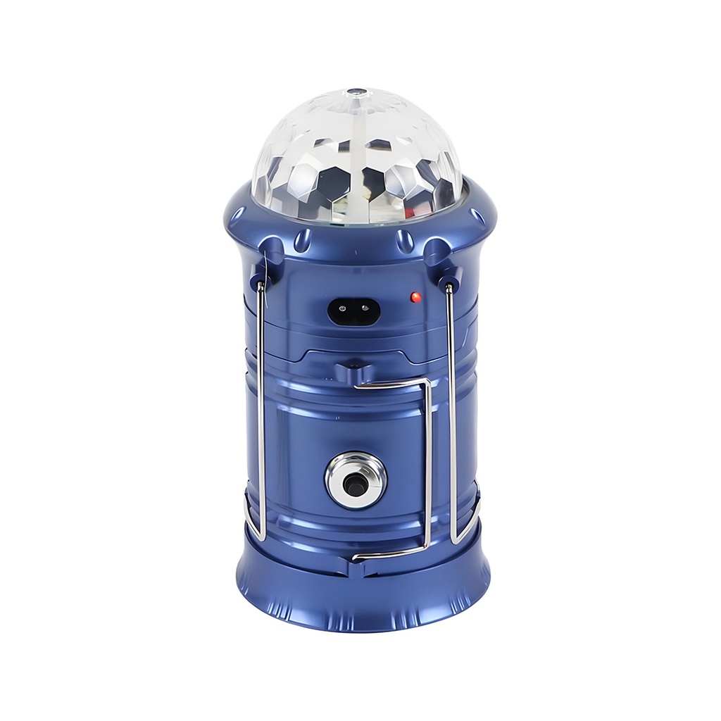 Camping LED lantern, 6 LEDs, 1 W, RGB and cold white light, Blue