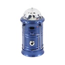 Camping LED lantern, 6 LEDs, 1 W, RGB and cold white light, Blue