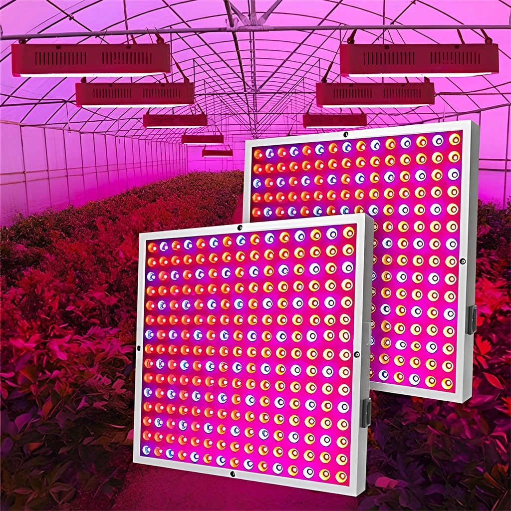 [LBZ-00242] Lampa LED UV pentru Plante – 144 LED-uri, Spectru Complet, 30×30 cm, Ideala pentru Culturi de Interior