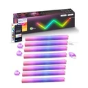[LBZ-00273] Set 8 Bare LED RGBIC Smart – Iluminare Ambientala, Sincronizare Muzicala, 4 Conectori, Wireless, Compatibil Alexa & Google Assistant, Control prin Aplicatie & Telecomanda